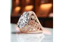 Vintage Jewlery Ring Zircon Original Vintage 14K Rose Gold vrc074r